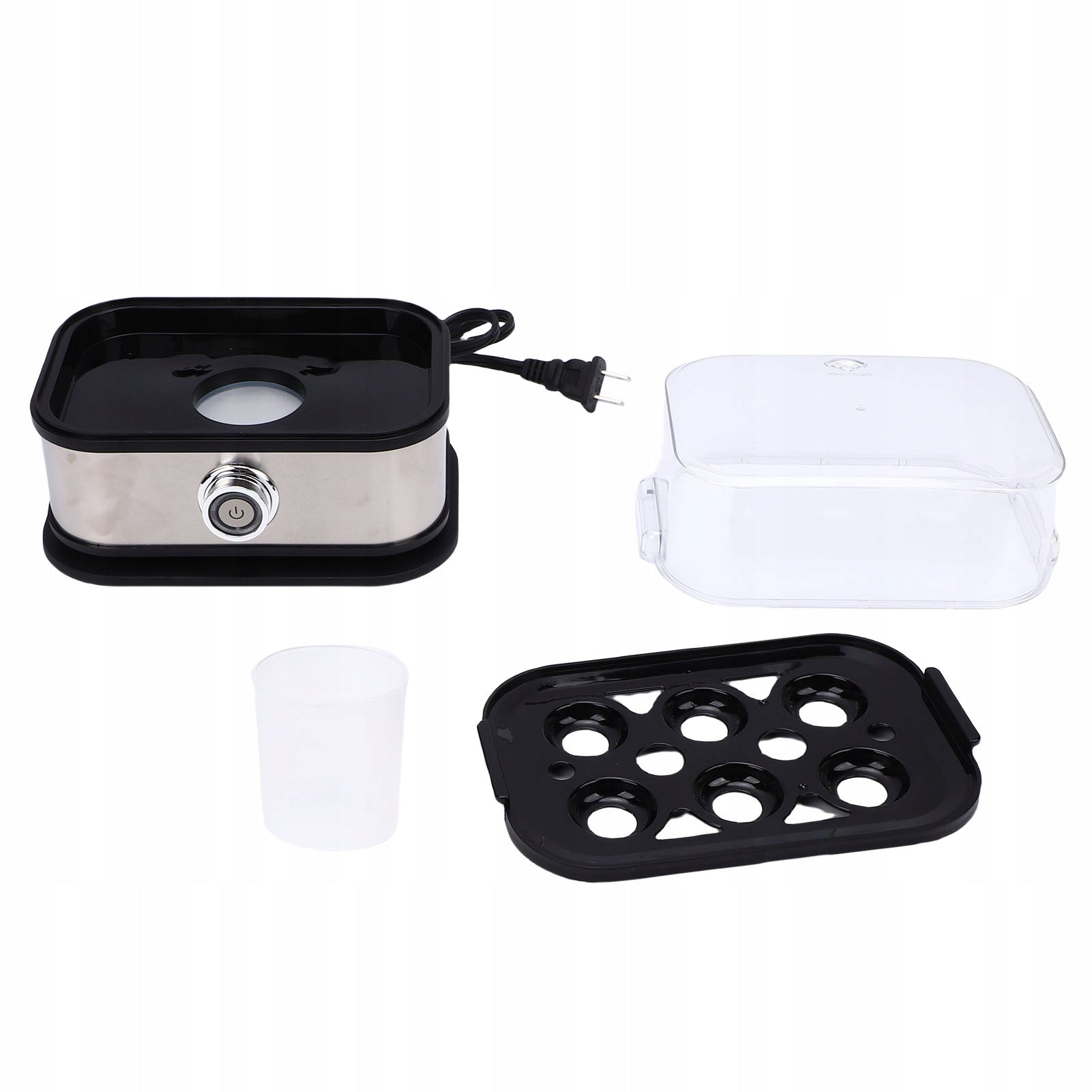 Stainless steel egg cooker. Capacity 6 eggs. BM
