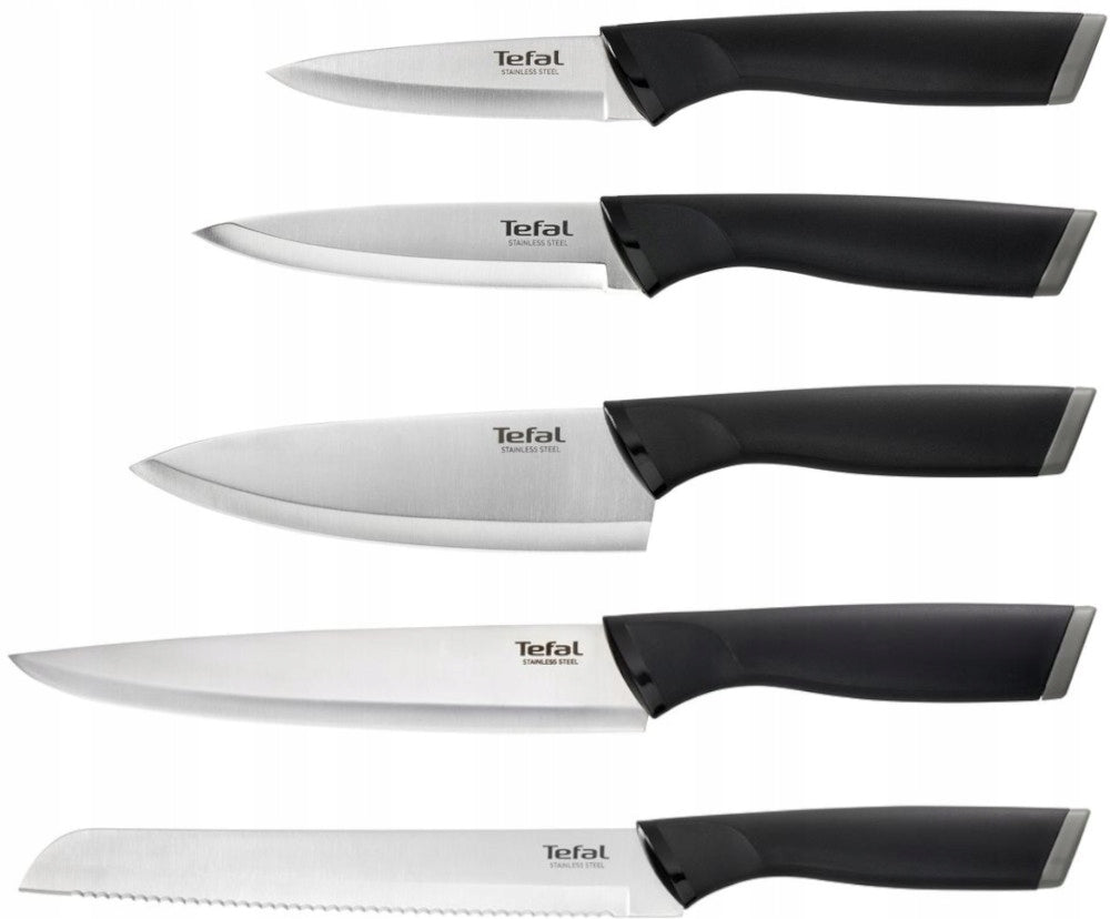 Stainless steel knives 5 el. Comfort TEFAL in block EAN (GTIN) 3168430247031