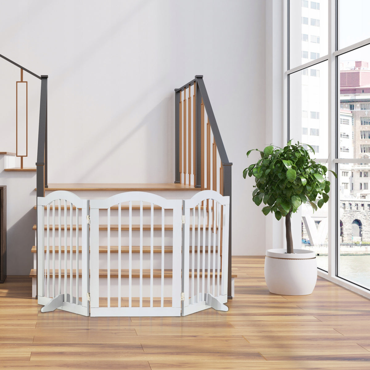Stair barrier Relaxdays expansion white Packaging status original