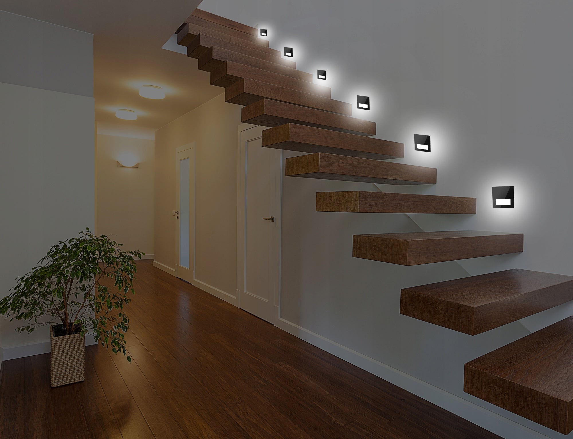 Stair luminaire 230V LED lighting for stairs SILVER NEUTRAL 4500k EAN (GTIN) 5905600902271
