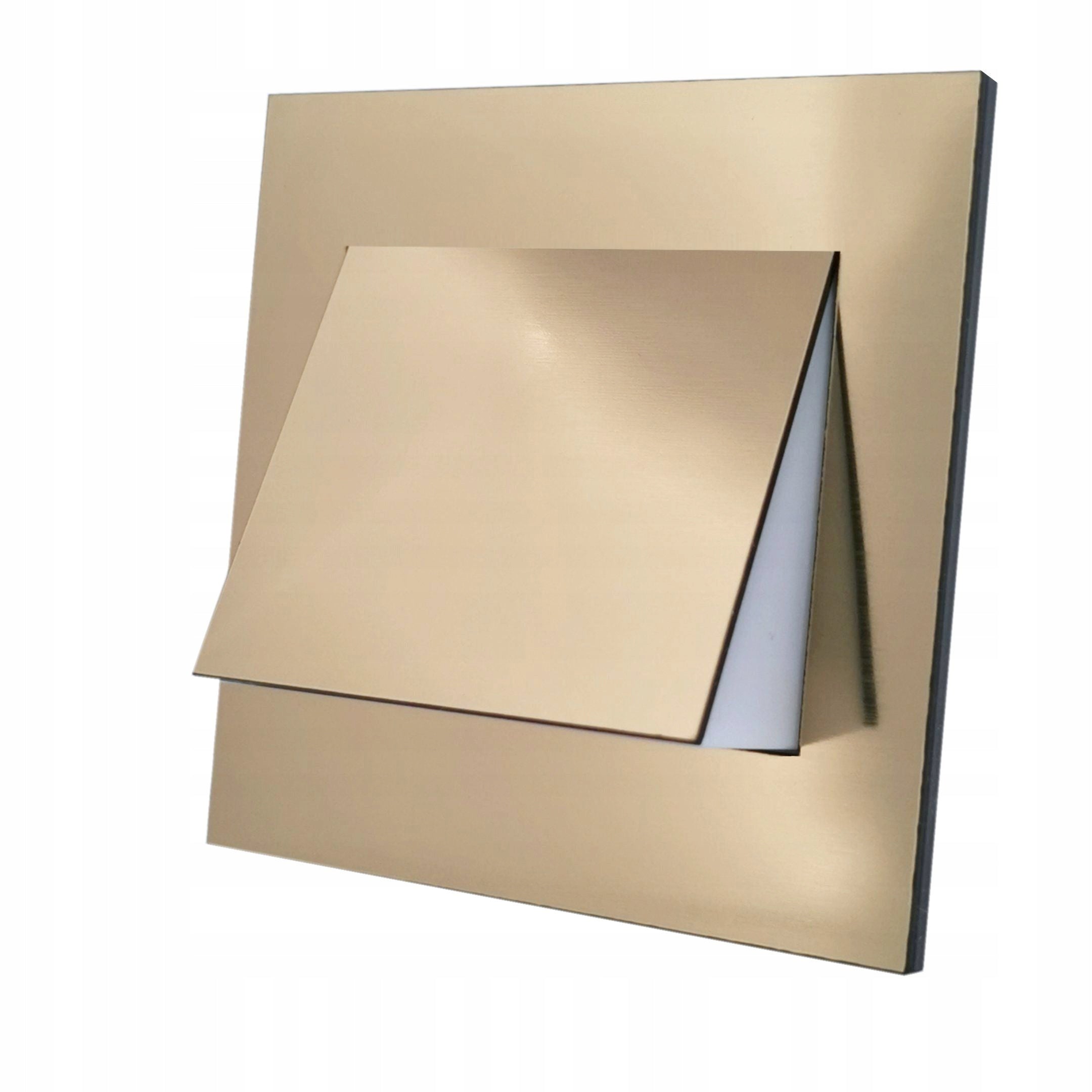 Staircase LED stair lighting 230V Q6 GOLD / BRASS Packaging status original
