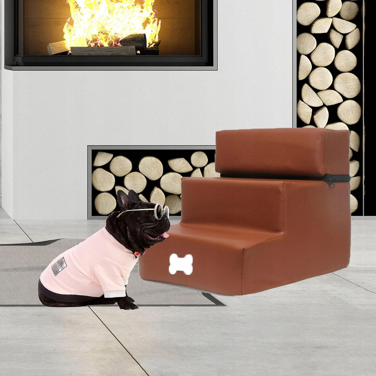 Stairs stairs steps for cat dog Eco leather 2 or 3 degrees Brand no brand
