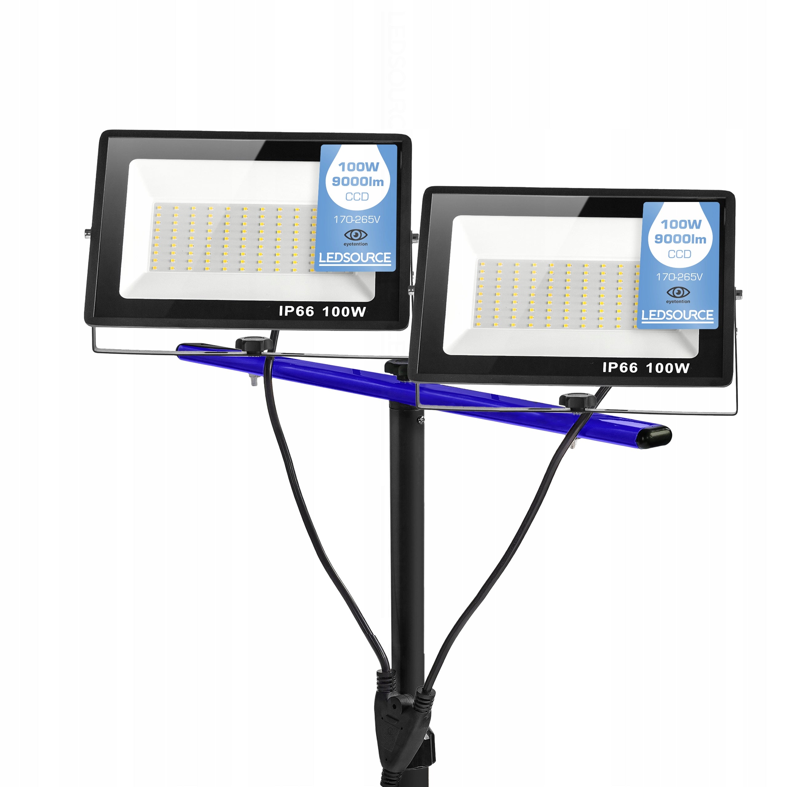 Stand Tripod 200W Floodlight Work Lamp Halogen Construction With Plug Color temperature 4500 K