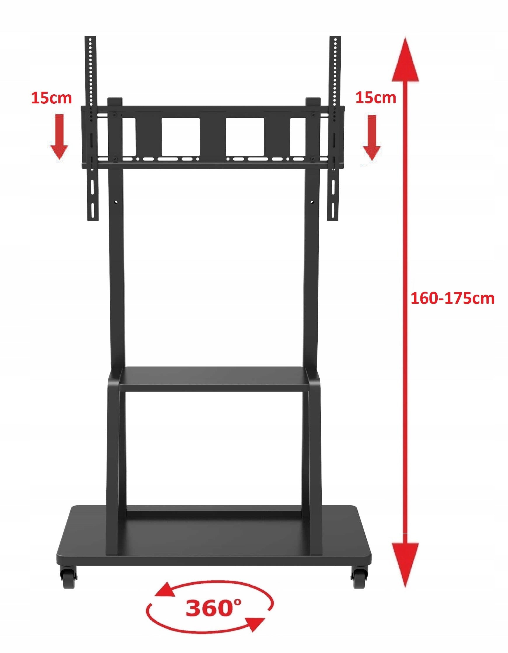 Stand for Interactive TV Monitor or TV 100kg 110" Mobile Manufacturer code Stojak na monitor interaktywny Telewizor
