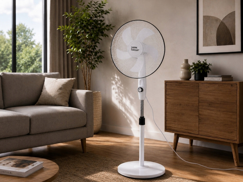 Standing Fan Floor Windmill Powerful Quiet Room Office Oscillation Packaging status original