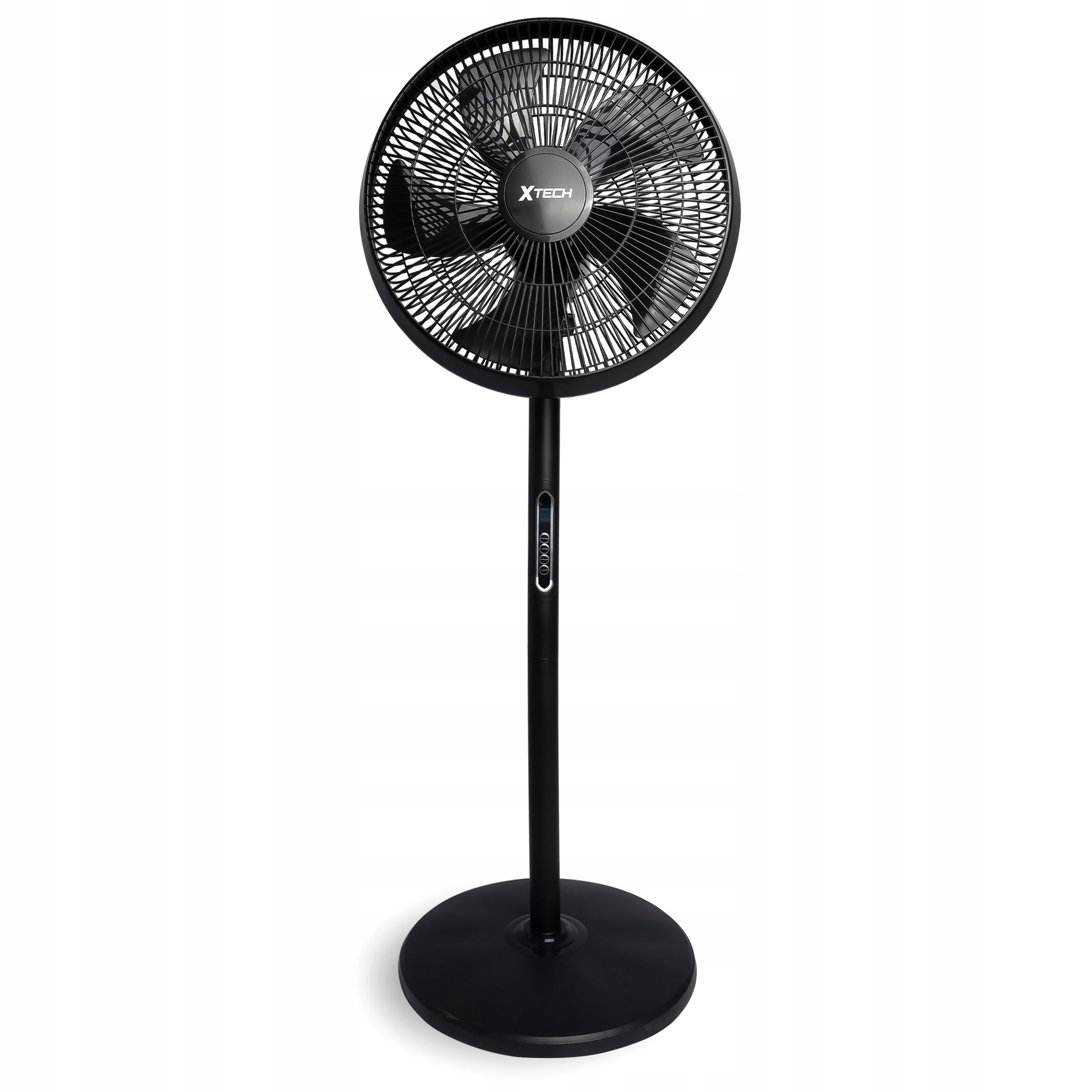 Standing Fan Quiet Strong 5 Shoulders Black Floor Windmill Home Office Packaging status original
