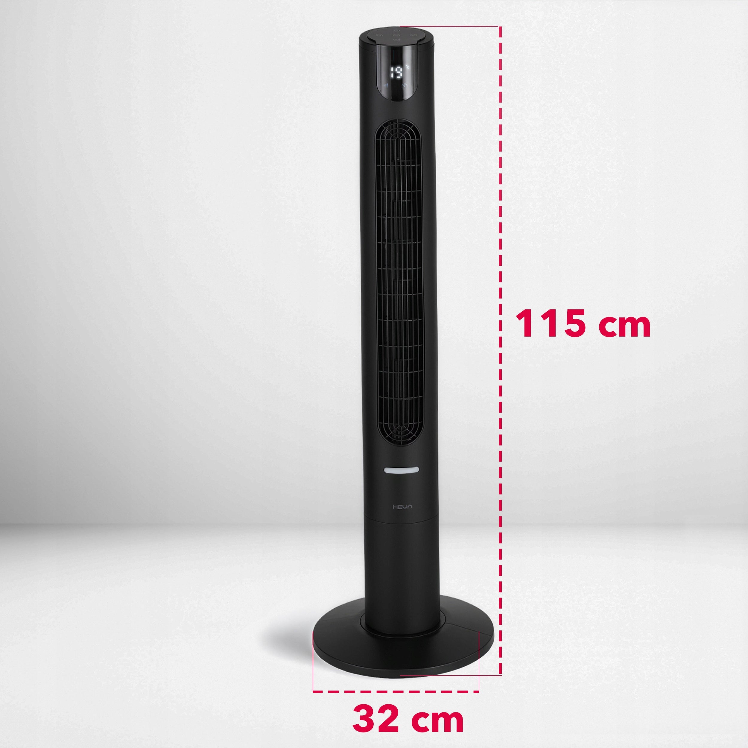 Standing column fan TAVO floor fan 115cm+IONIZATION LED XXL Model Wentylator kolumnowy HEVA TAVO 115cm timer LED iON