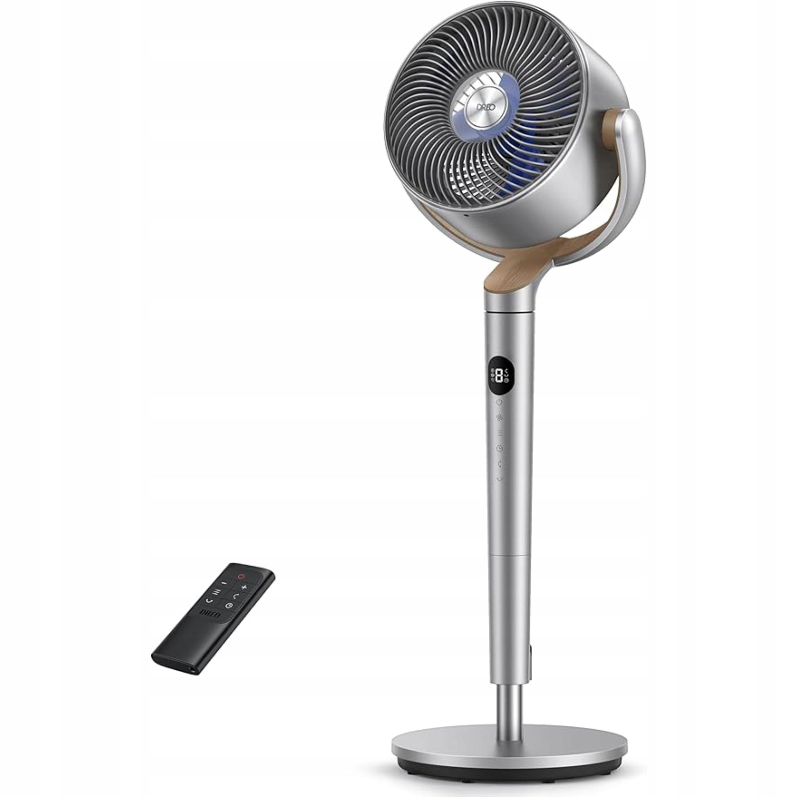 Standing fan DREO TurboPoly Fan 502 Remote control 23 dB 3D oscillation