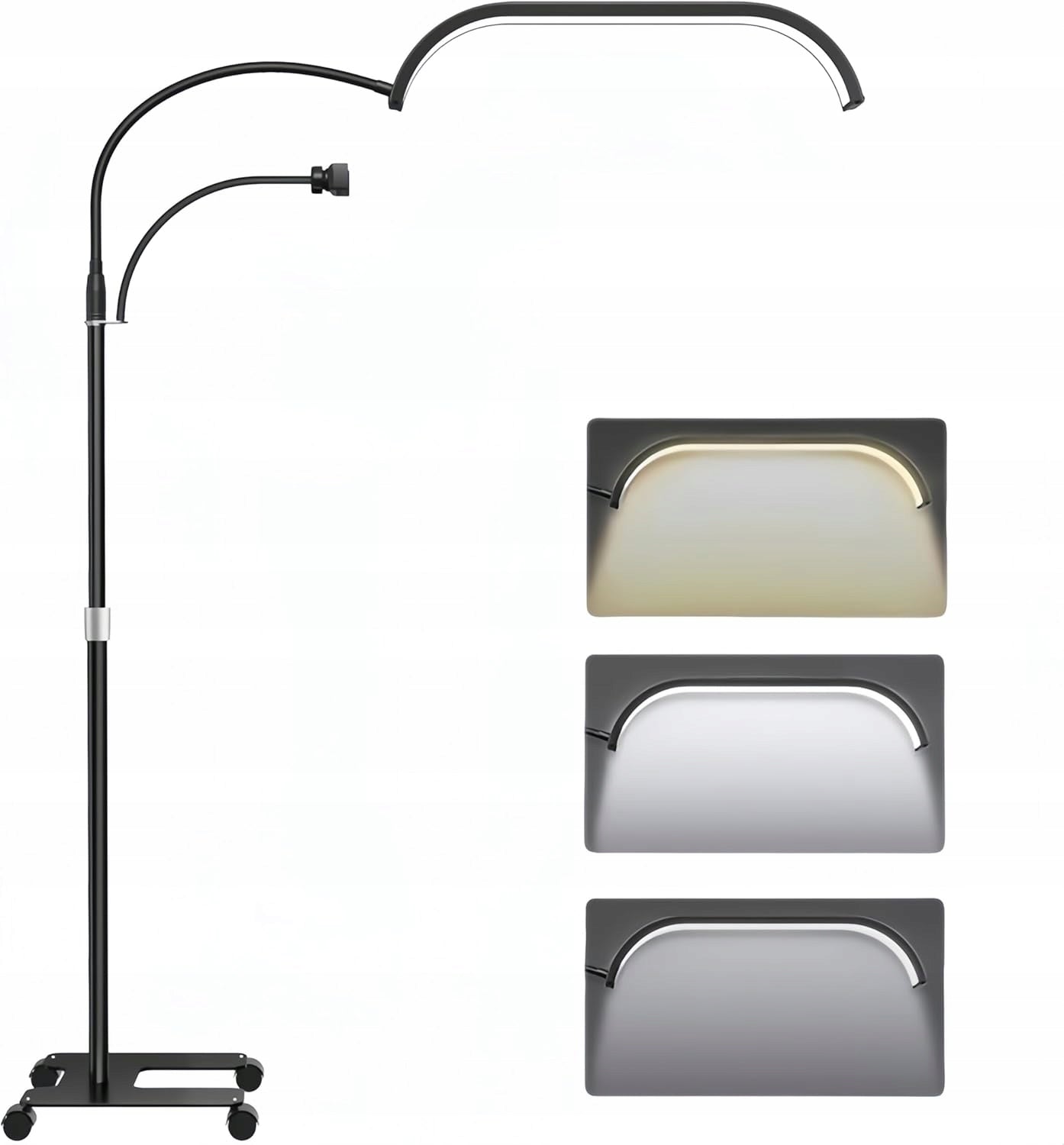 Standing lamp LED 45W cosmetic for eyelashes 155cm 208 LED 3000-6000K