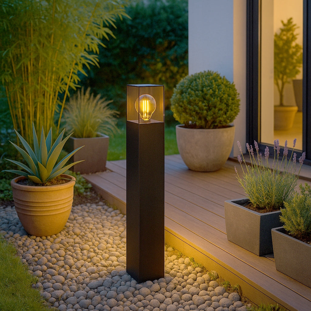 Standing lamp garden LED post 60cm outdoor E27 BLACK EAN (GTIN) 5904703023807