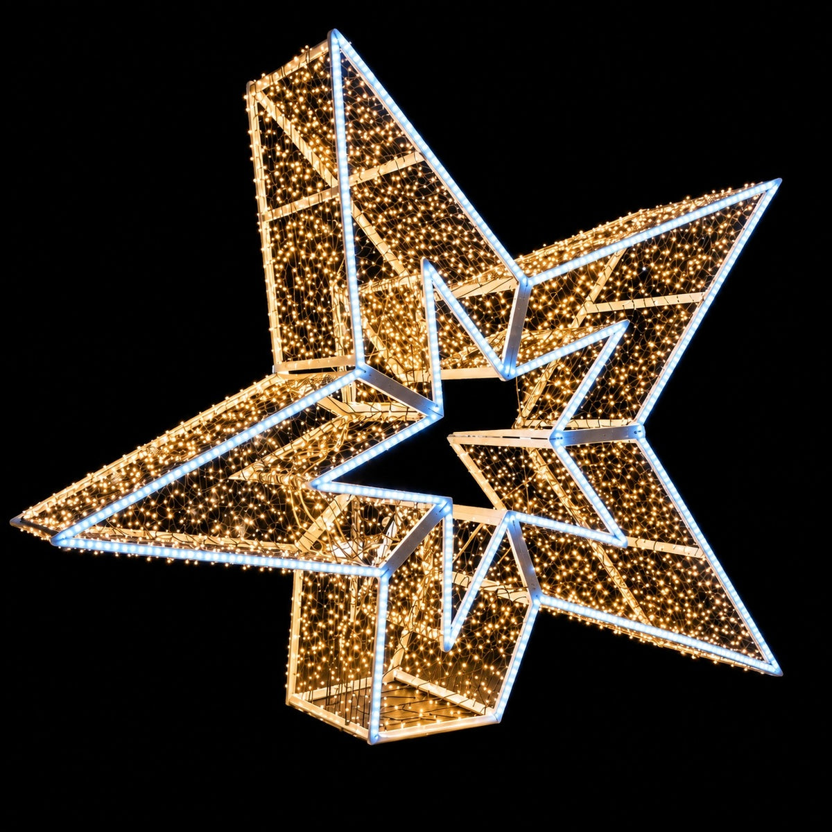 Star LED 3D Illumination Christmas Garden Outdoor Decoration