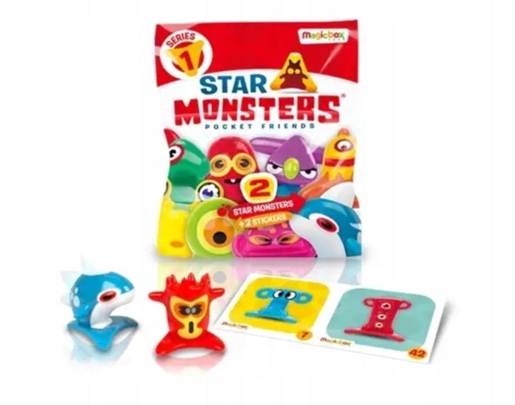 Star Monsters pocket friend series 1 Magic Box toys 20 monsters +20 stickers Packaging status original