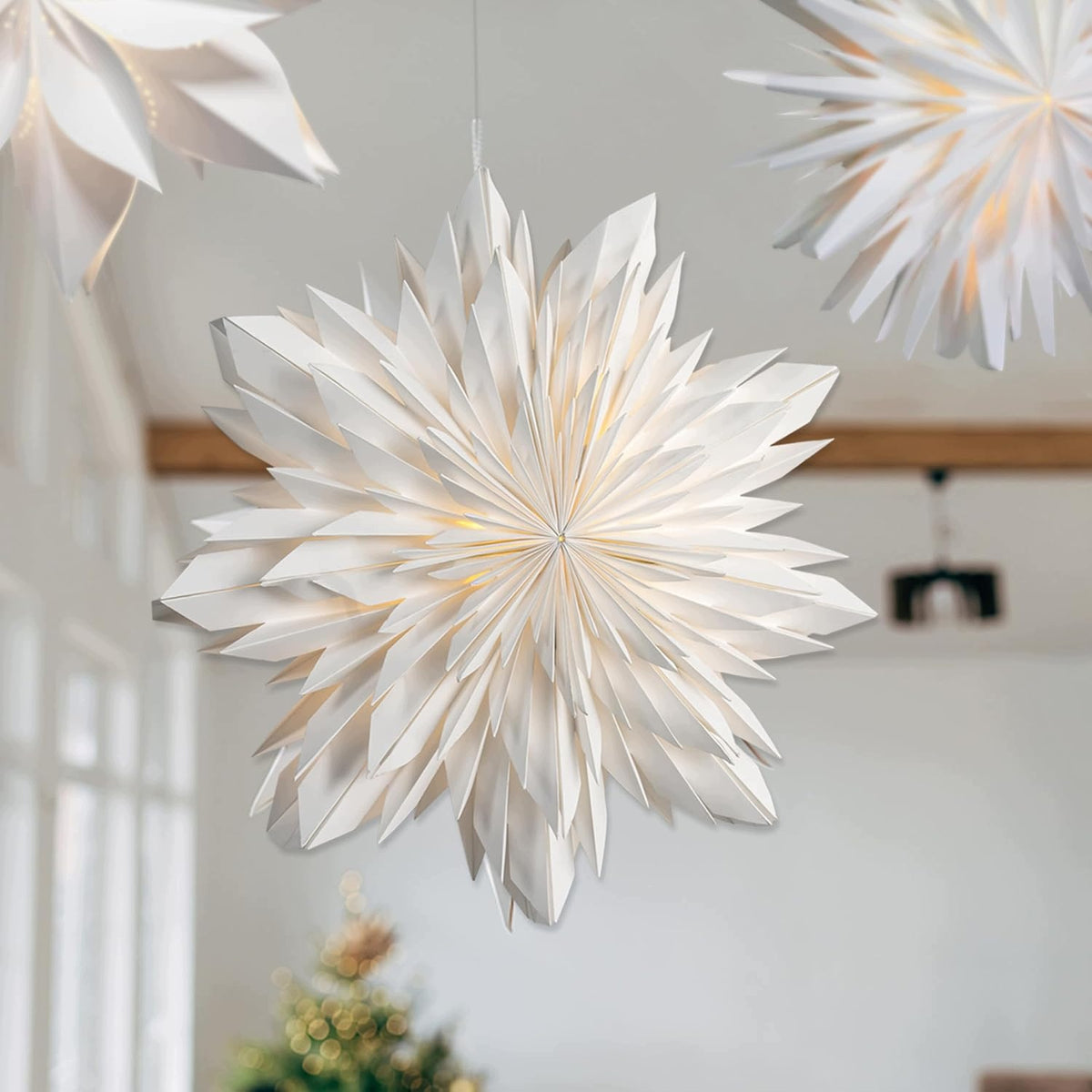 Star of Bethlehem Christmas Glowing LED 3D-WHITE - 60 cm Manufacturer code dekoracja 909