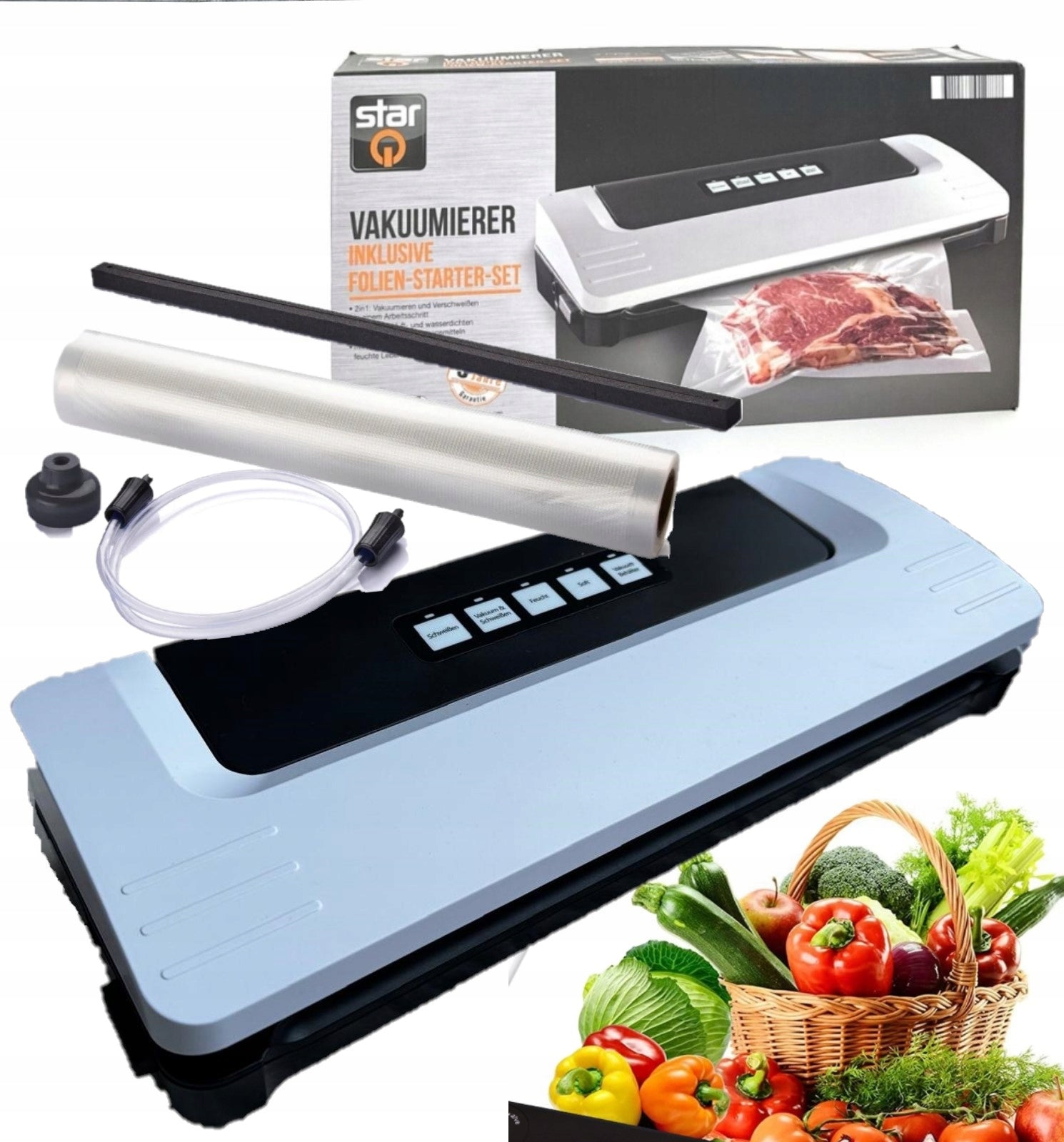 StarQ Food Vacuum Welding Machine 90W + WELDING FILM SET Brand StarQ