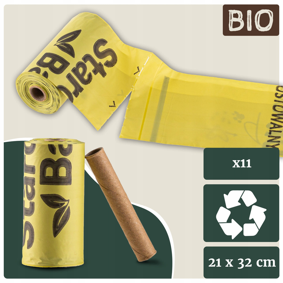 StarchBag BIO feces bags 165pcs BIODEGRADABLE Poop bags Manufacturer code 5908261595974