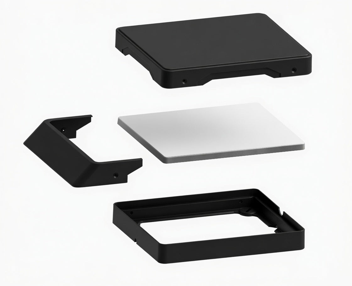 Starlink mini mounting bracket for motorhome + aerodynamic spoiler. Black