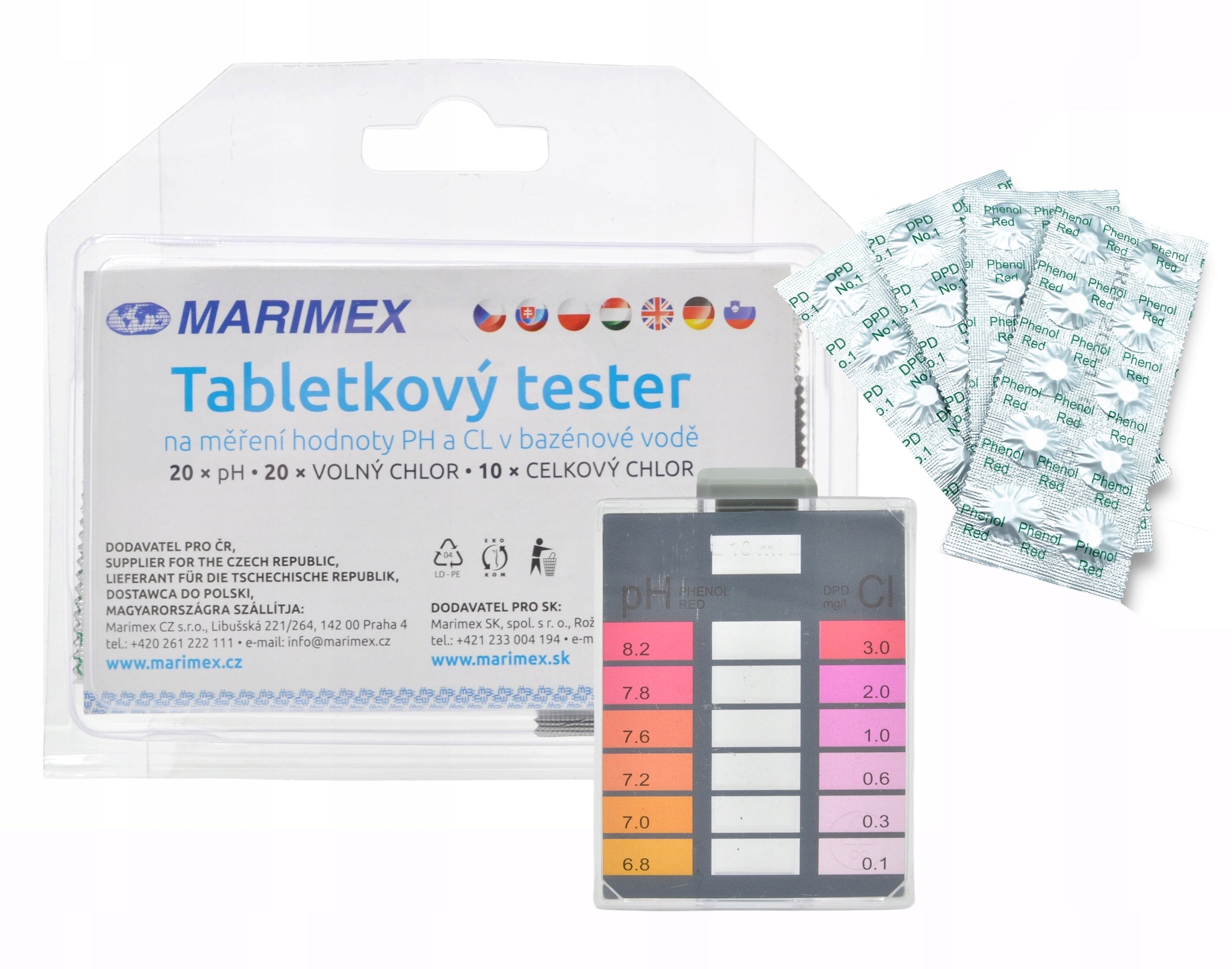Starter kit 9in1 CHEMISTRY for swimming pool LARGE TABLETS BUOY GAMIX THERMOMETER Manufacturer code 9w1