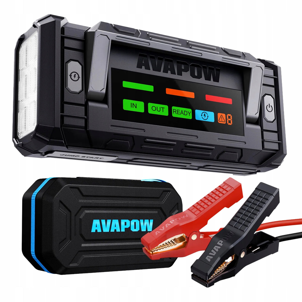 Starting Booster 12V 8000A 74Wh Powerbank 30W LED Flashlight AVAPOW TJ58