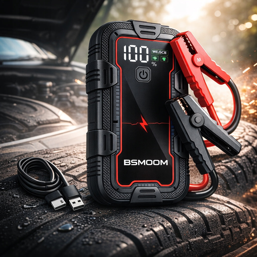 Starting device Booster Powerful 7000A 12V with powerbank 12800 mAh Brand Booster