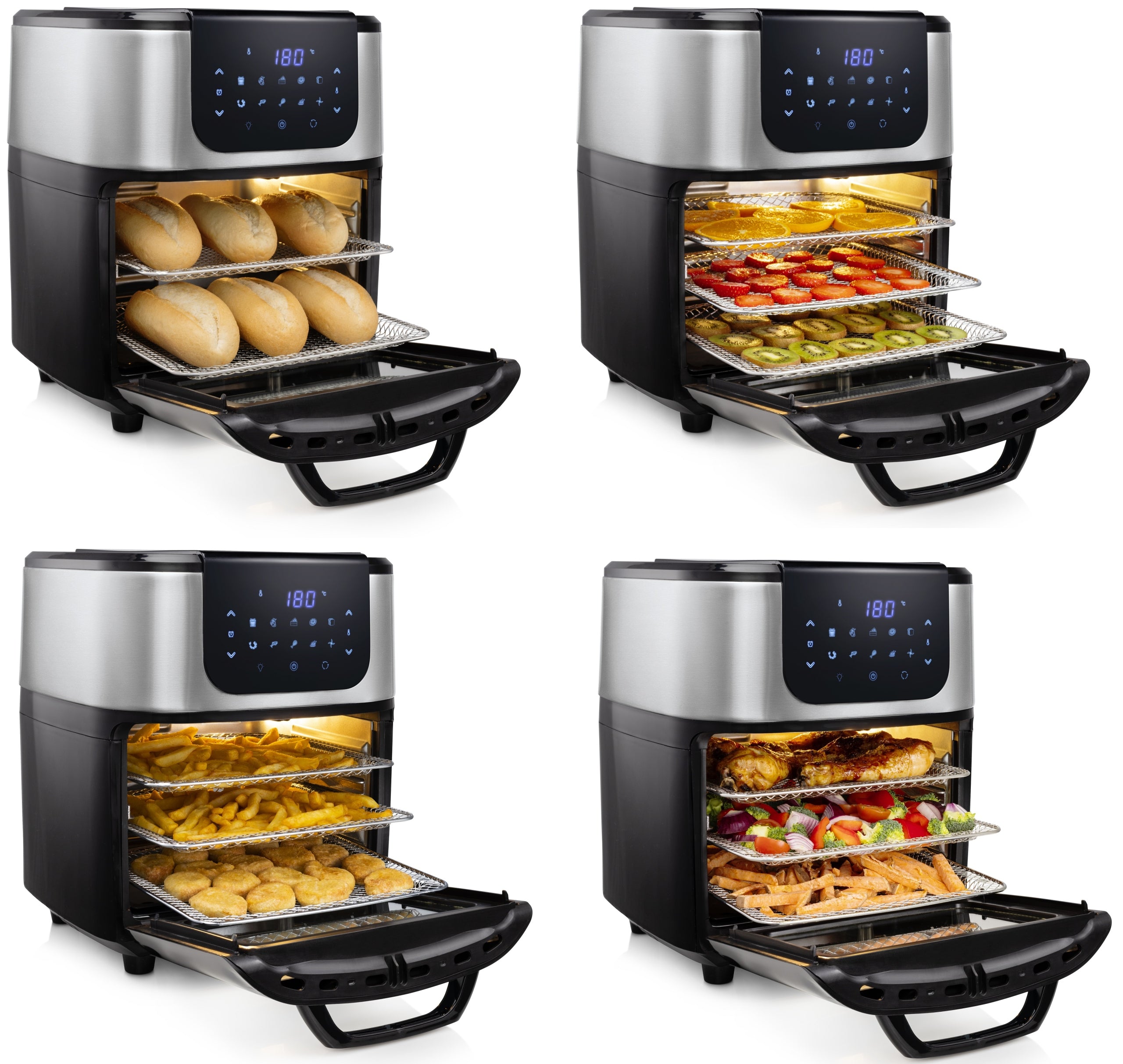 State-of-the-art DIGITAL FRYER-free AIRFRYER OVEN ROTISSERIE Brand Princess