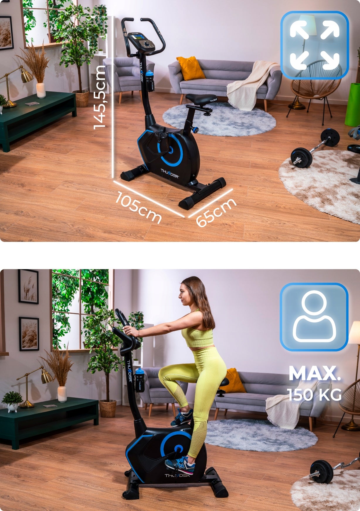 Stationary Bike 150kg Electromagnetic Strong Vertical Bike Application Packaging status original