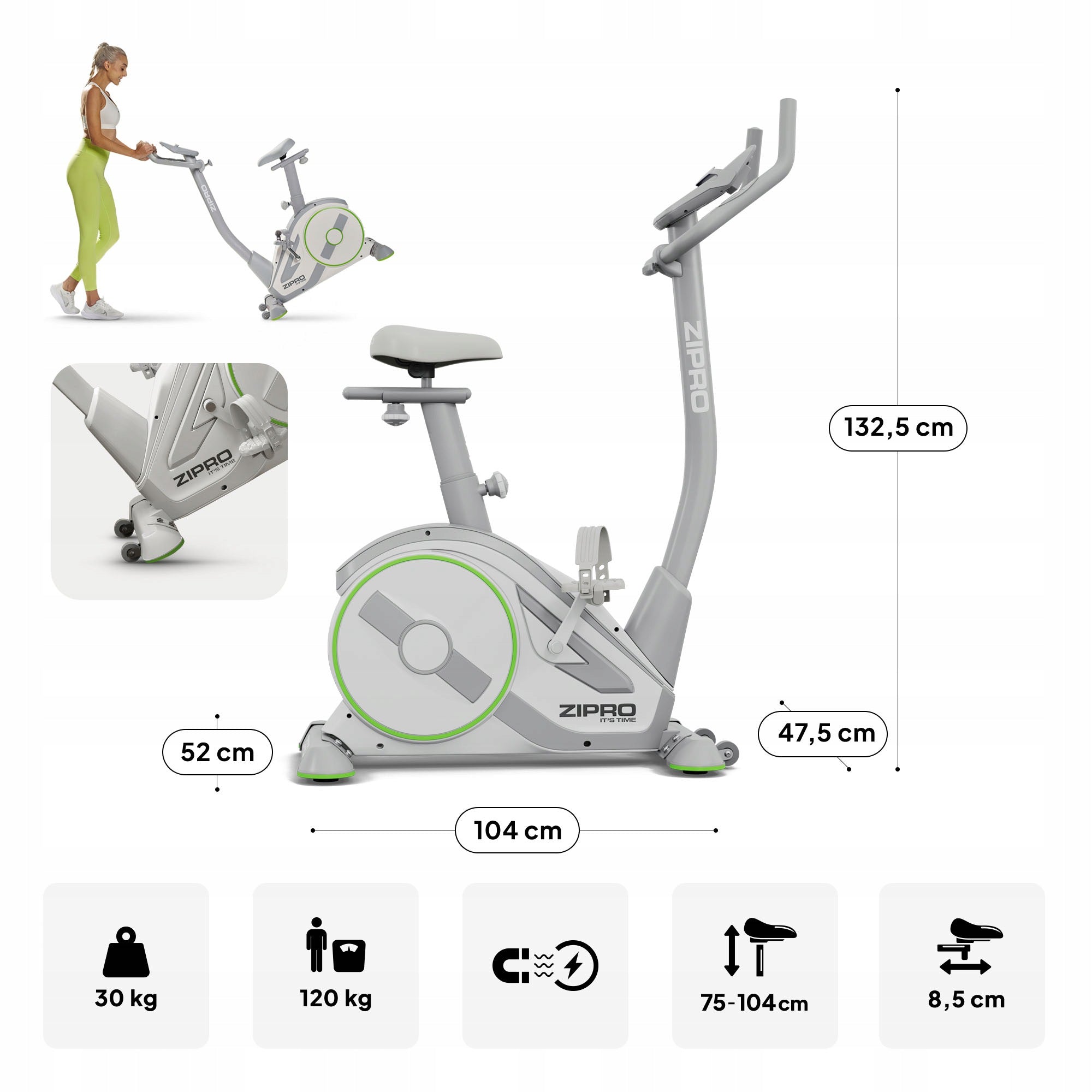 Stationary Bike Exercise Bike Kinomap Zwift - Rave Zipro Packaging status original