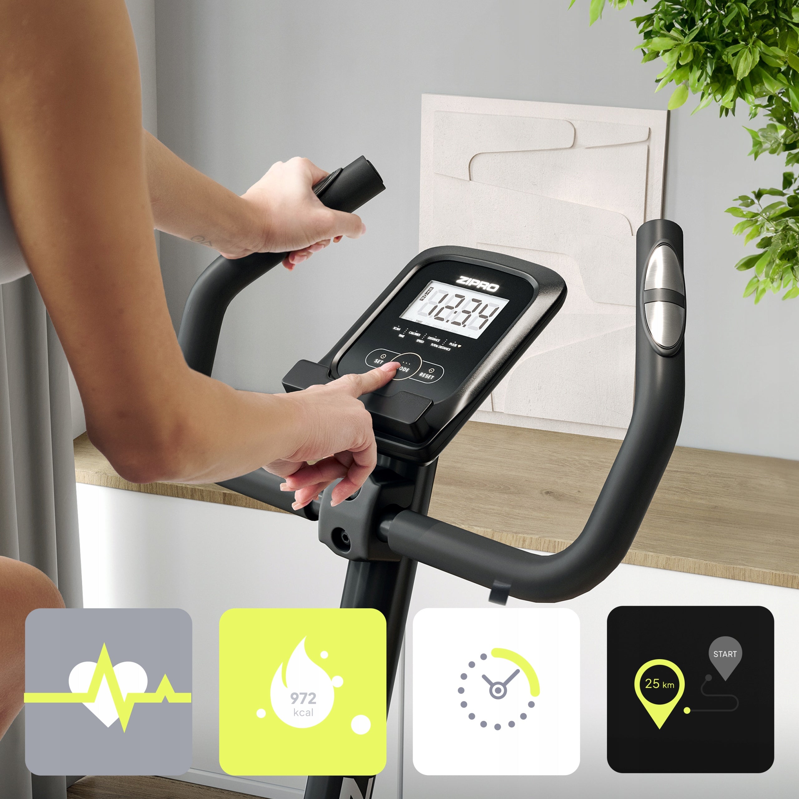 Stationary Bike Magnetic Exercise Bike - One S Zipro Brand Zipro