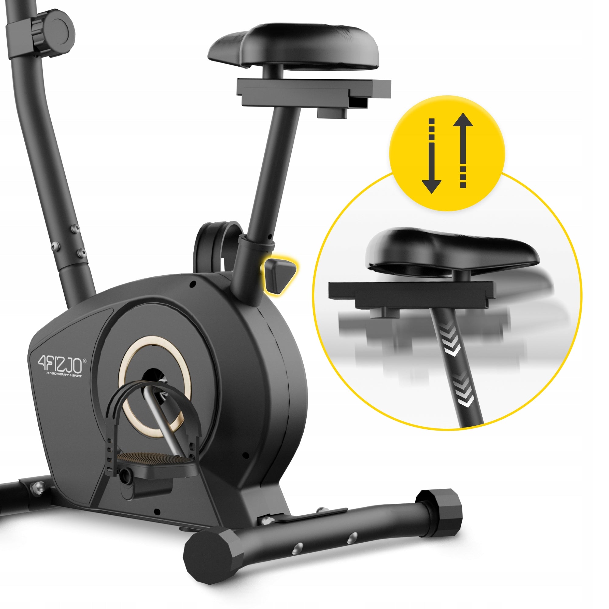 Stationary Bike Magnetic Vertical Training Bike For Exercise At Home Manufacturer code Rower stacjonarny pionowy MY-FLOW HY-9501B