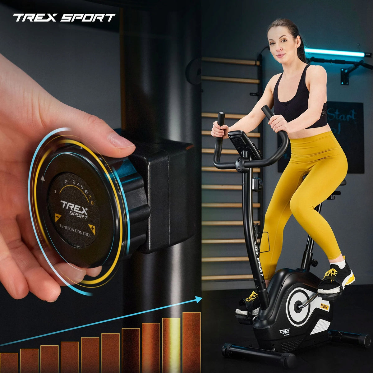 Stationary bike magnetic exercise bike RECK Trex Sport Packaging status original