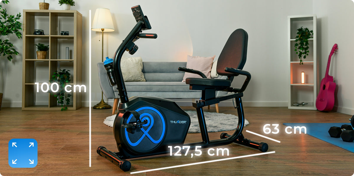 Stationary bike magnetic exercise bike horizontal for exercise Thunder EAN (GTIN) 5906765560931