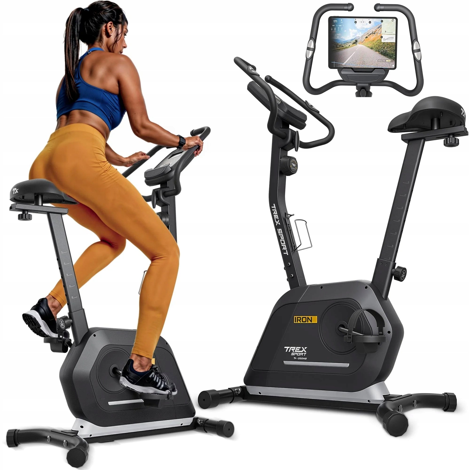 Stationary bike magnetic fitness exercise bike IRON Trex Sport