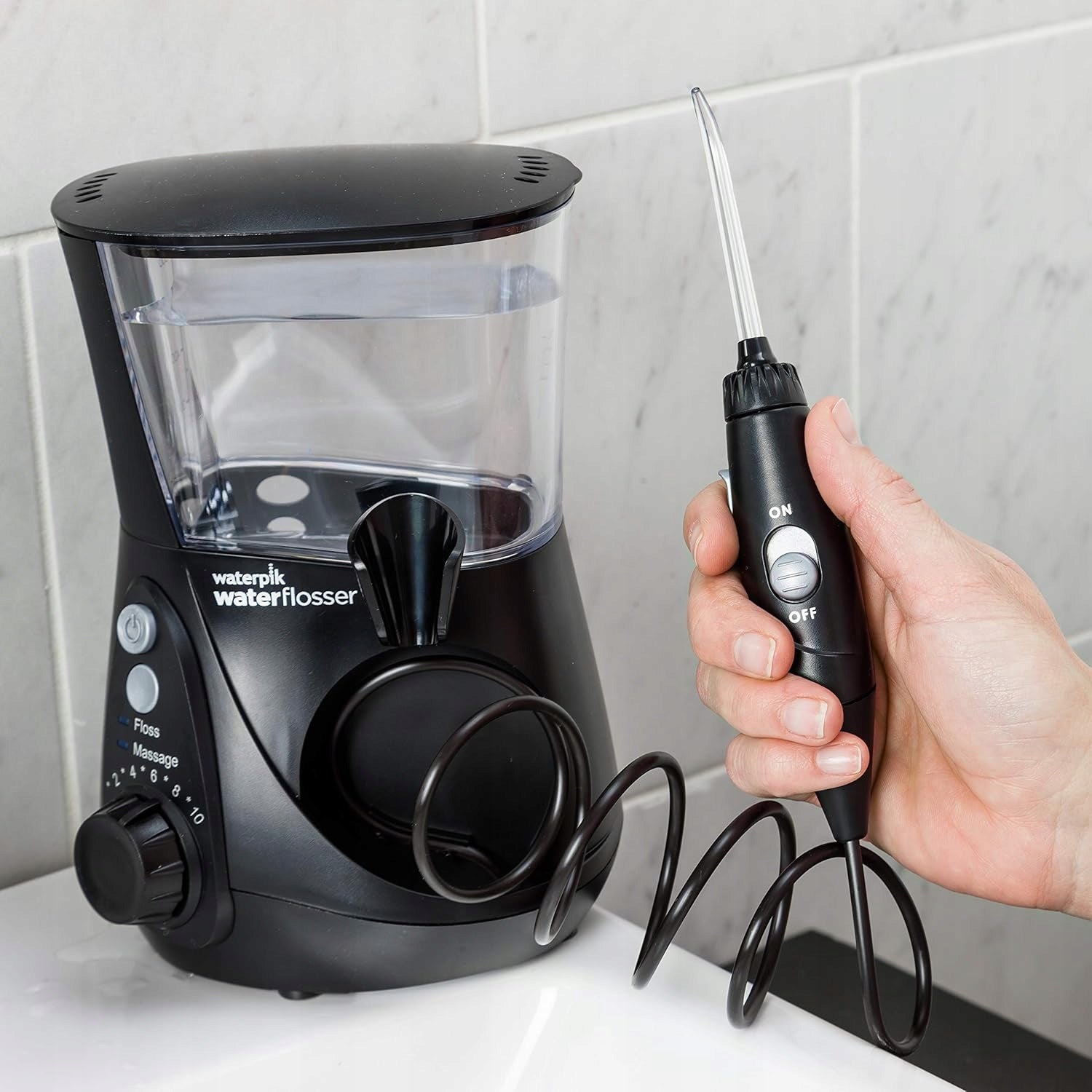 Stationary irrigator Waterpik WF-662 Ultra Professional black +6 tips Medical device no