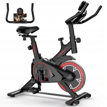 Stationary spinning bike for aerobic exercise LCD indoor