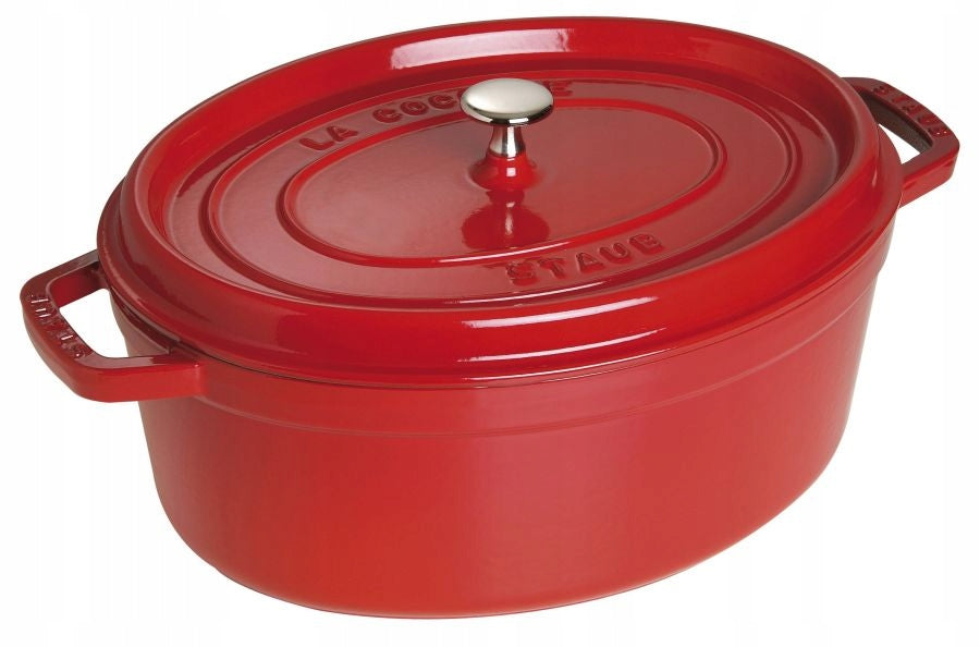 Staub Cocotte Cast Iron 37cm Cherry Oval