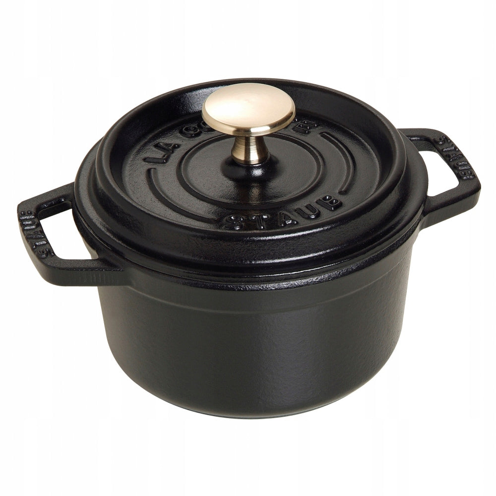 Staub La Cocotte Cast Iron Pot Round 800 ml, Black FRENCH Manufacturer code 40509-476-0