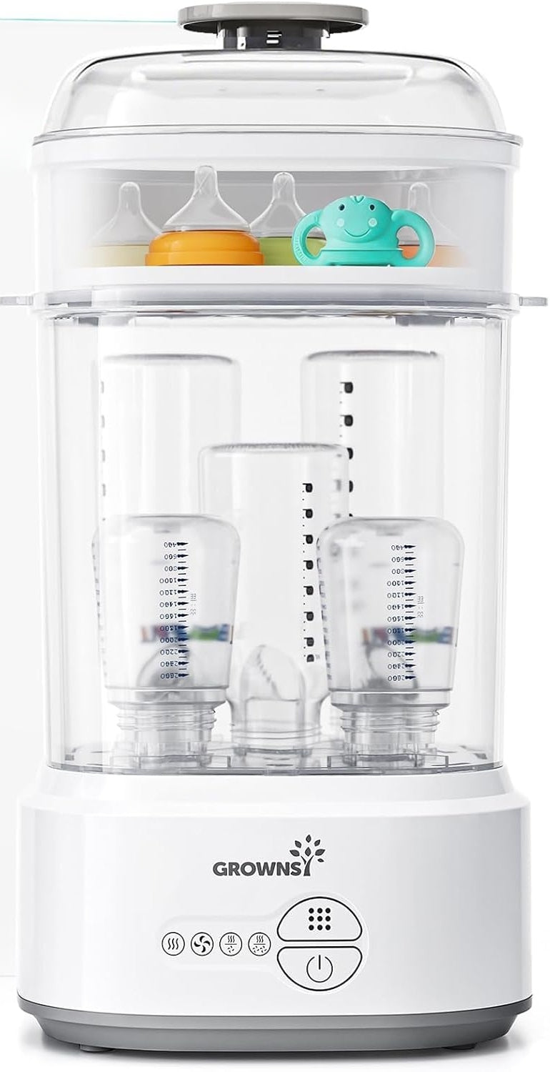 Steam Bottle Sterilizer 8 Min Electric Bottle Dryer White Packaging status original