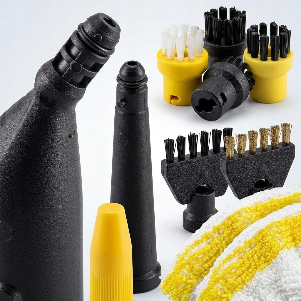 Steam Cleaner Accessories Set Replacement Stain Remove Handheld 12Pcs Packaging status original