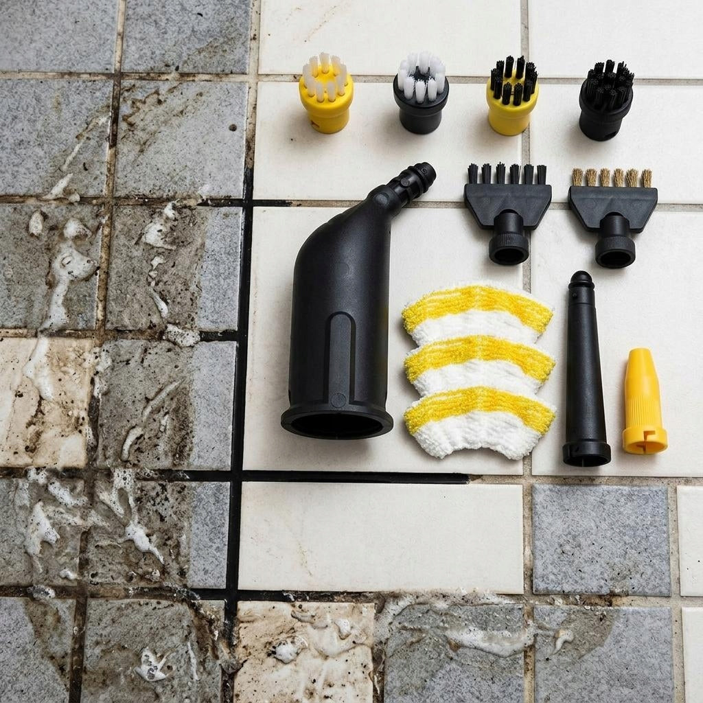 Steam Cleaner Accessories Set Replacement Stain Remove Handheld 12Pcs