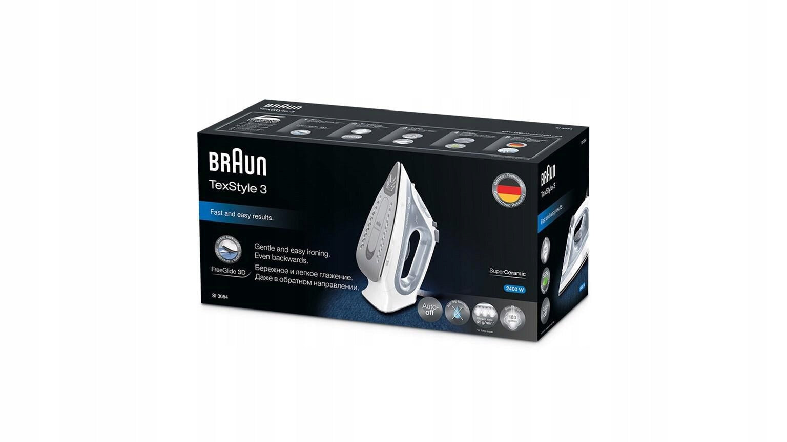 Steam IRON BRAUN TexStyle 3 SI 3054 GY Brand Braun