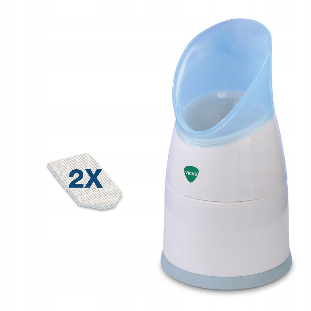 Steam inhaler Vicks with 2 menthol inserts white Medical device no