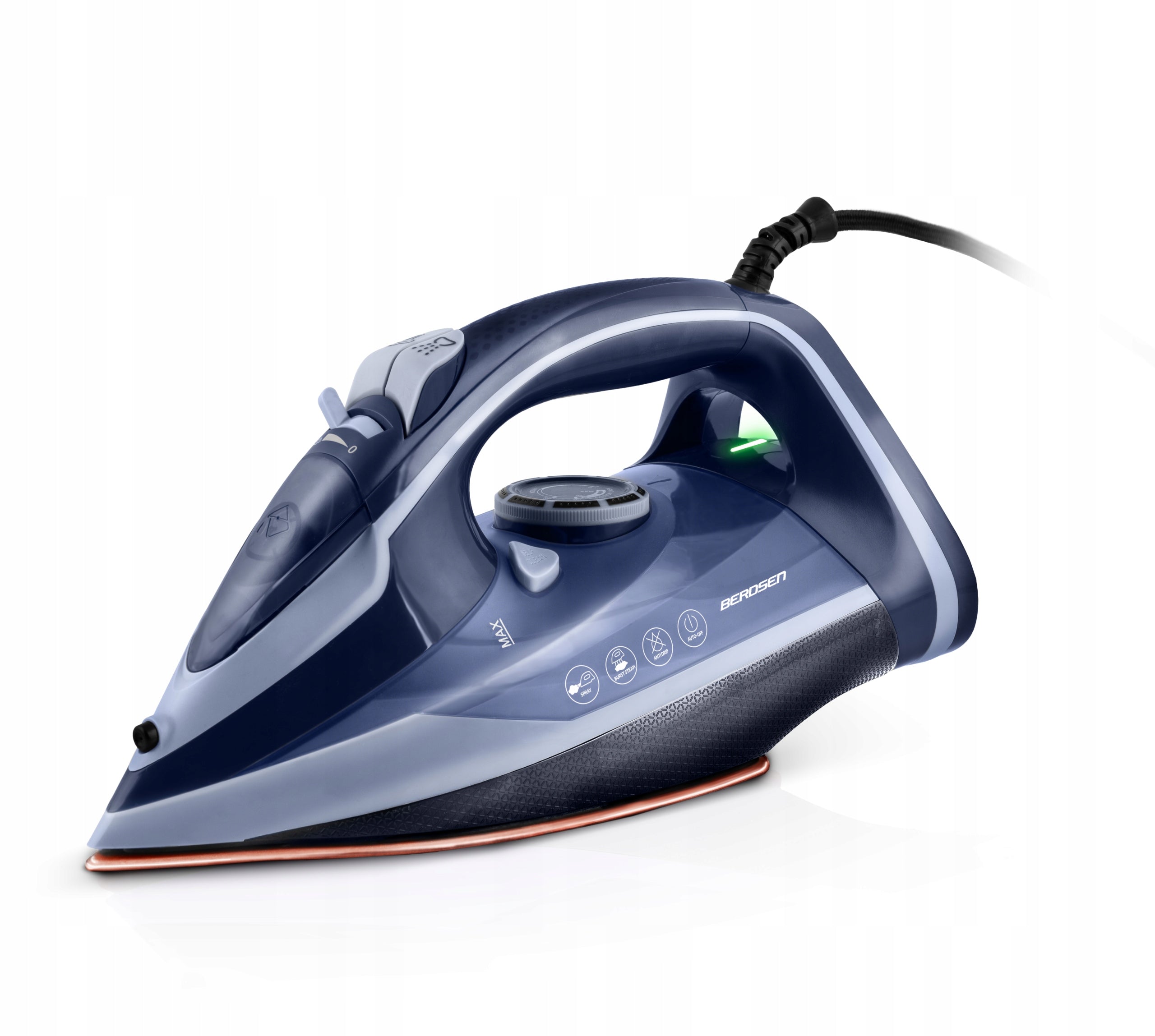 Steam iron 3000W BERDSEN BD-330 ceramic coating vertical operation STRONG Packaging status original