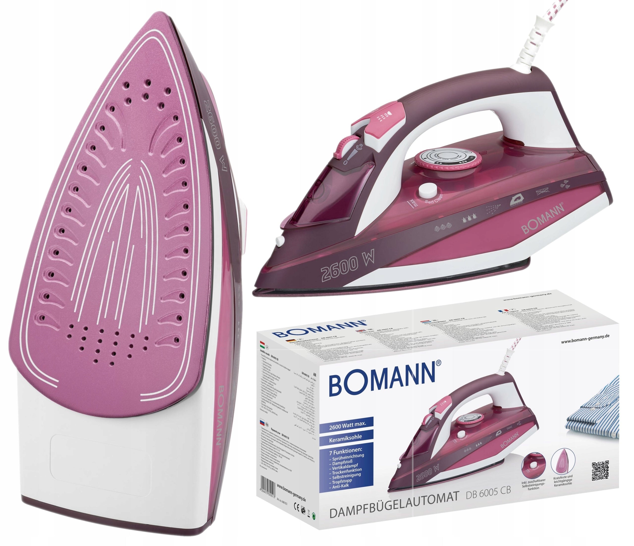 Steam iron Bomann 2600 W DB 6005 CB
