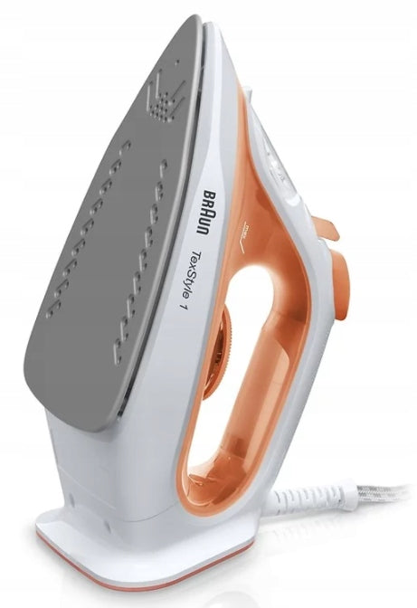 Steam iron Braun TexStyle 1 SI 1009 OR 1900W white-orange Manufacturer code SI1009OR