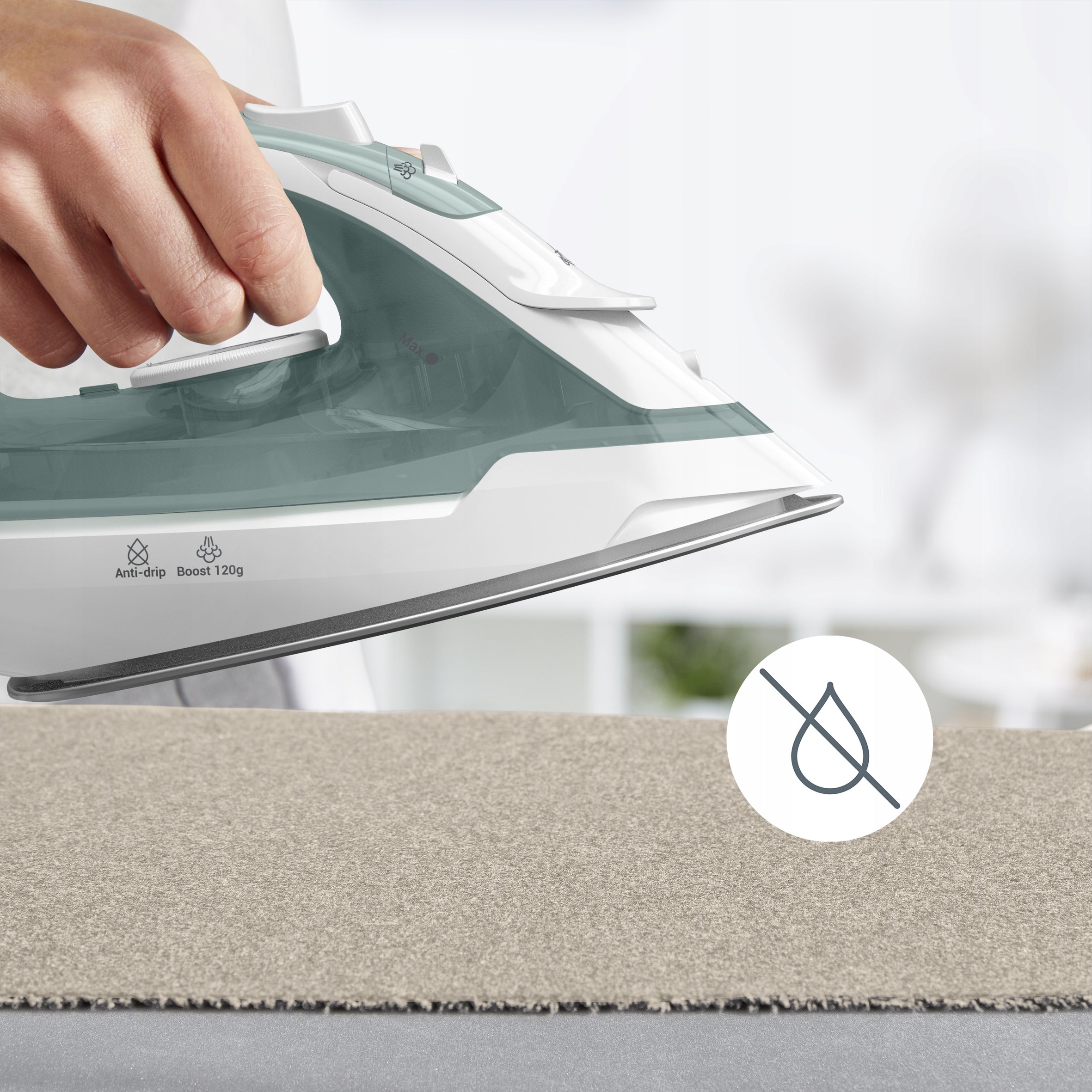 Steam iron TEFAL Virtuo FV2C42 2000W boost 120g/min ceramic foot Manufacturer code FV2C42