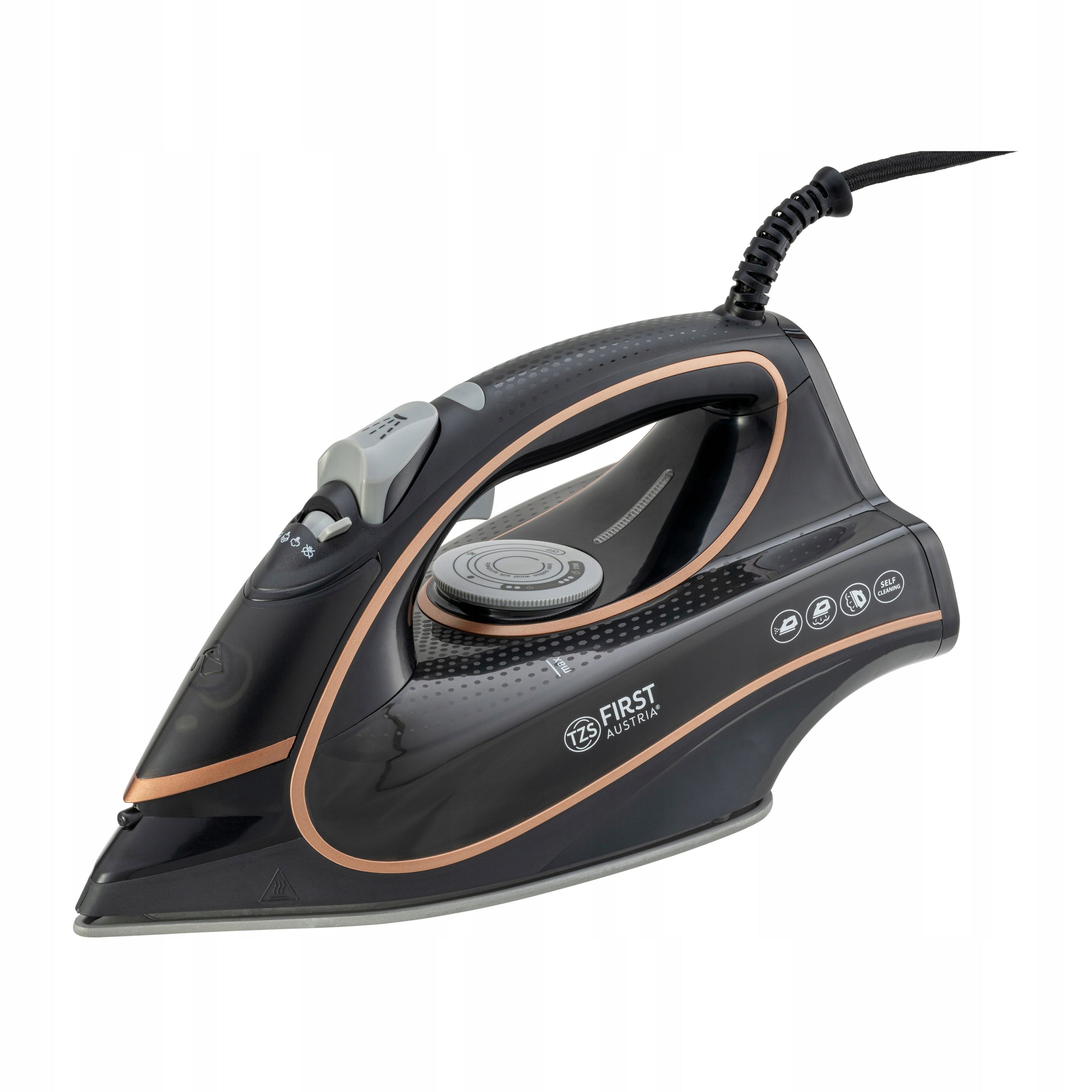 Steam iron strong TZS First Austria FA-5627-3-BA high power 3200W 450ml