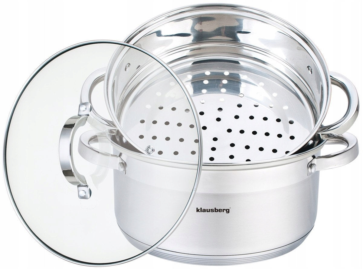 Steam pot 3 elements 24cm 5L Klausberg KB-7144