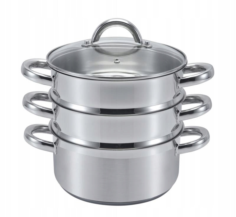 Steam pot SSW Vitalo 4,3 l 24cm steamer 2 inserts