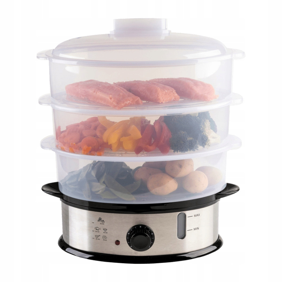 Steamer Ambiano 12851A0 9 l silver/grey 800 W