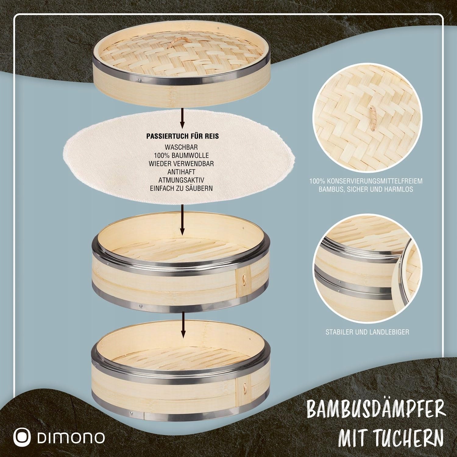 Steamer Bamboo 2 l Brand Bamboo