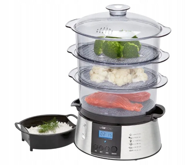 Steamer Clatronic DG 3547 800W 3 Containers for loose products